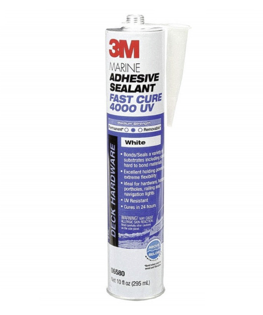 3M 06580 - 4000UV Fast Cure Sealant, White, 10 oz. Cartridge