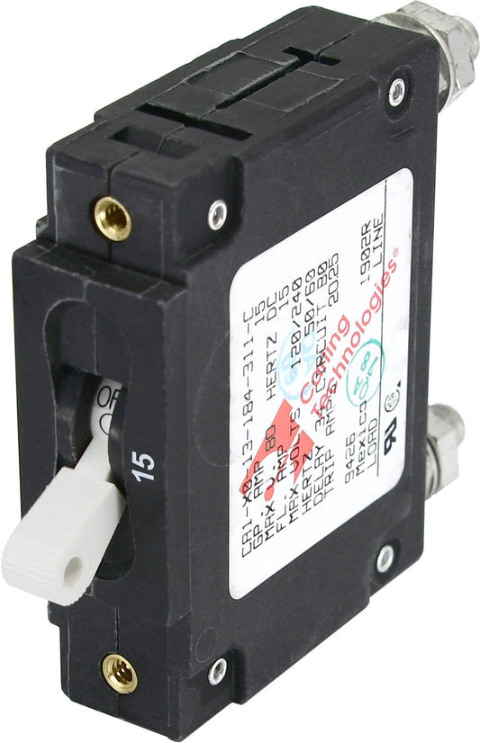 Blue Sea Systems 7210 - 15AMP Toggle Circuit Breaker Combines Switch And Circuit