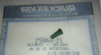 Quicksilver 21-64871 - Valve Check