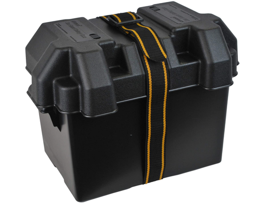 Attwood 9065 - Standard Vented Battery Box For Group 24/24M, Black 