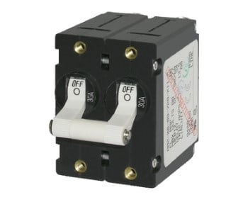 BLUE SEA 661-7238 - CIRCUIT BRKR ,30A, WHITE