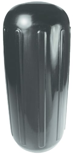 Seachoice 50-79151 - Center Hole Ribbed Fender, Black, 8" x 20"