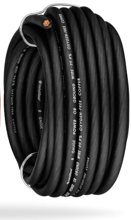 Ancor - Marine Grade Tinned Copper Battery Cable 8 Ga., Black, per foot