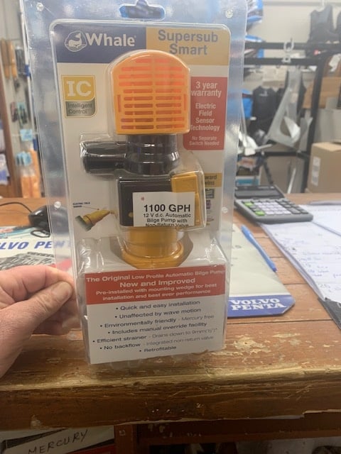WHALE AUTOMATIC BILGE PUMP NON RETURN VALVE 1100 GPH