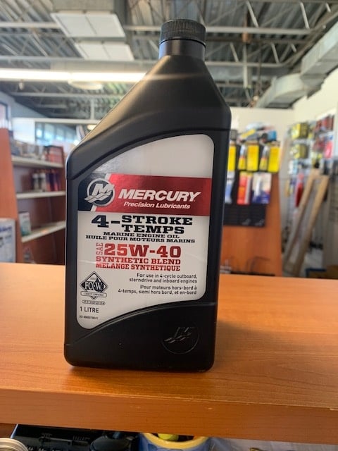 Mercury - 25W-40, 4T Marine Engine Oil Fully Synthetic 946 ml