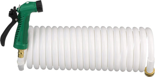 Seachoice- coil hose with sprayer 1/2X25'