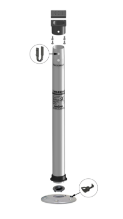 Magma T10-185 - 28" Double Locking Stowable Pedestal